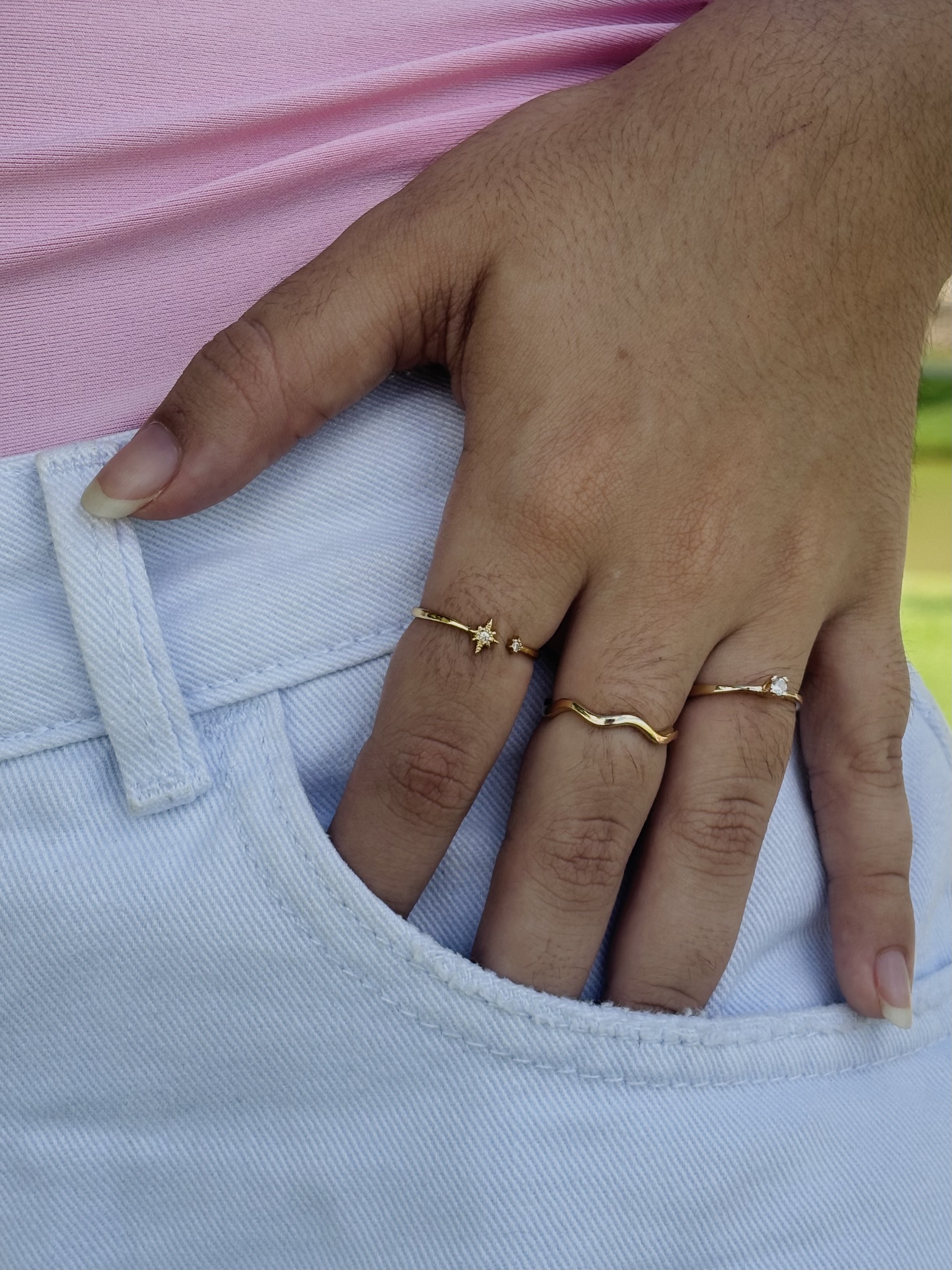 Anel Star Shine Regulável