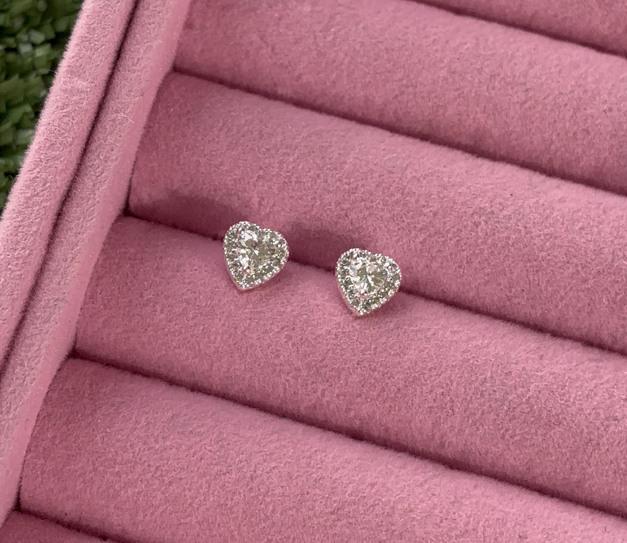 Brinco Coração Cravejado