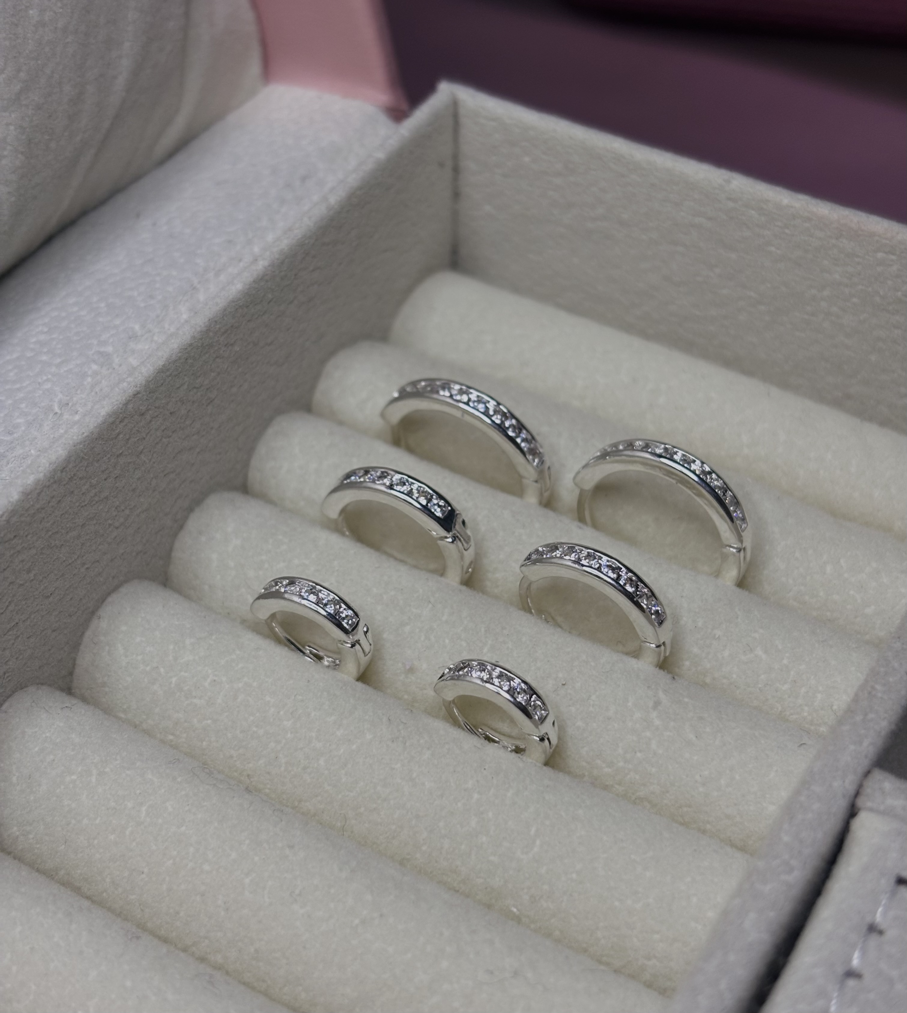 Trio Argolas Cravejadas