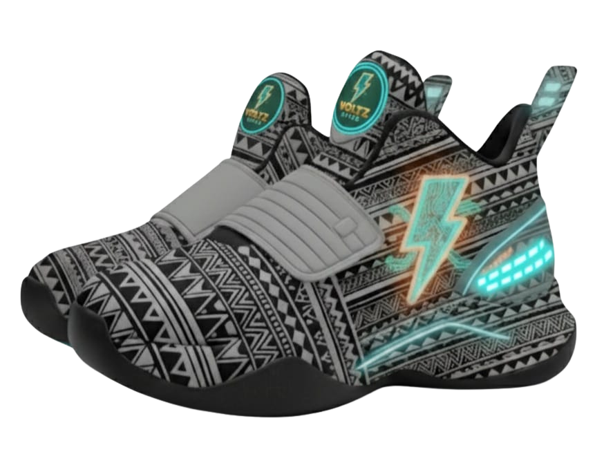 VoltZ Lightning Pattern Sneakers