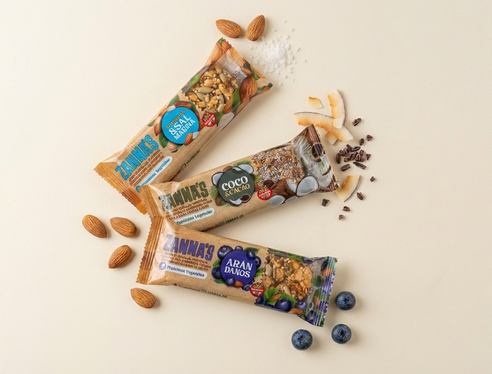 Barritas de semillas y proteina vegetal sin TACC- Zanna's