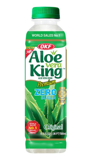 Bebida de aloe vera  original y sin azúcar de 500 ml