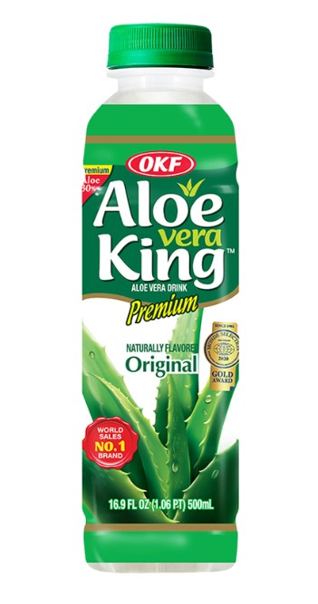 Bebida de aloe vera  original y sin azúcar de 500 ml