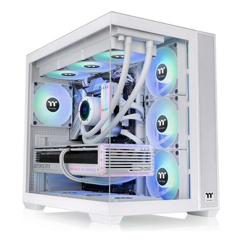 GABINETE THERMALTAKE VIEW 380 TG ARGB SNOW WHITE TEMPERED GLASS