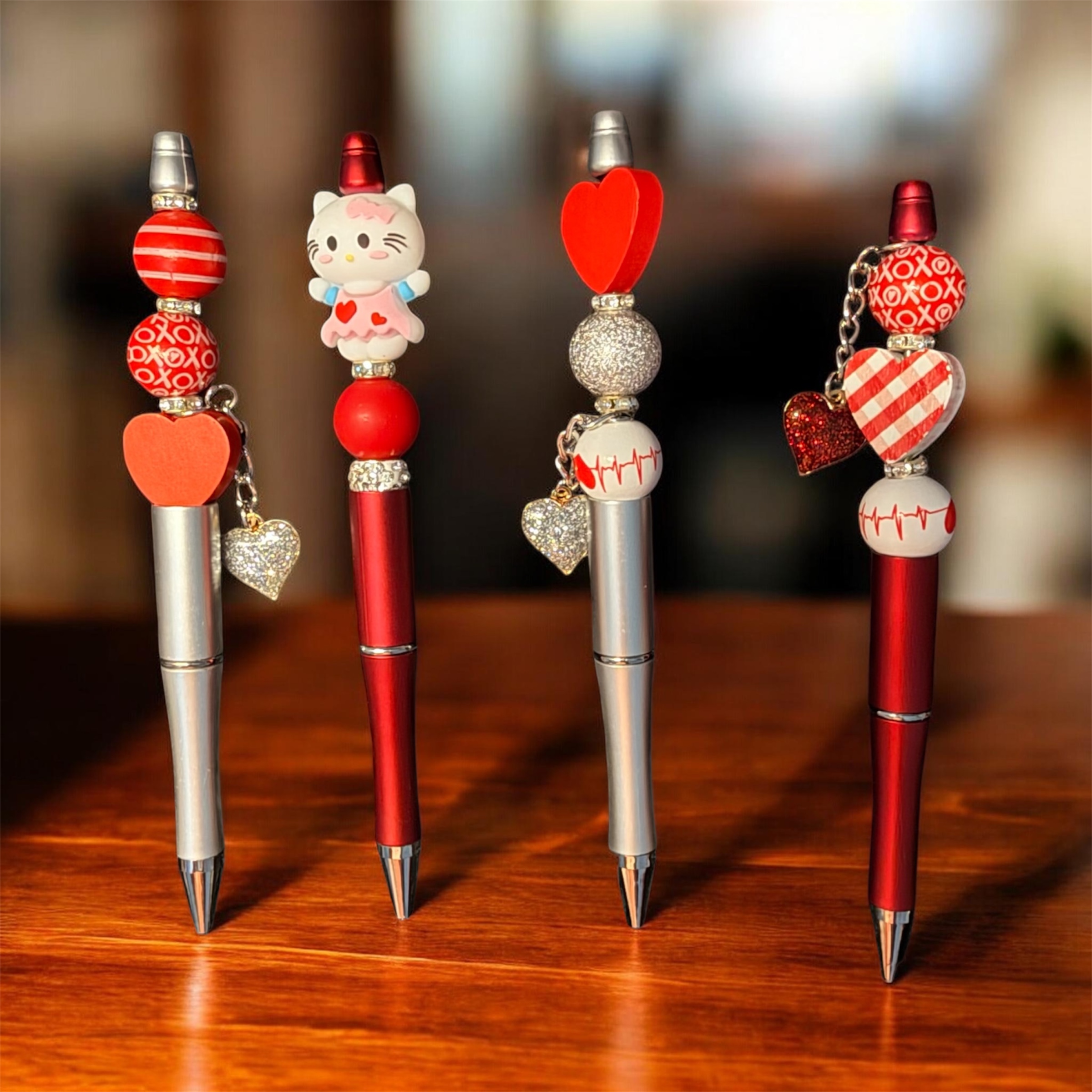 Valentine's Day Beaded Pens
