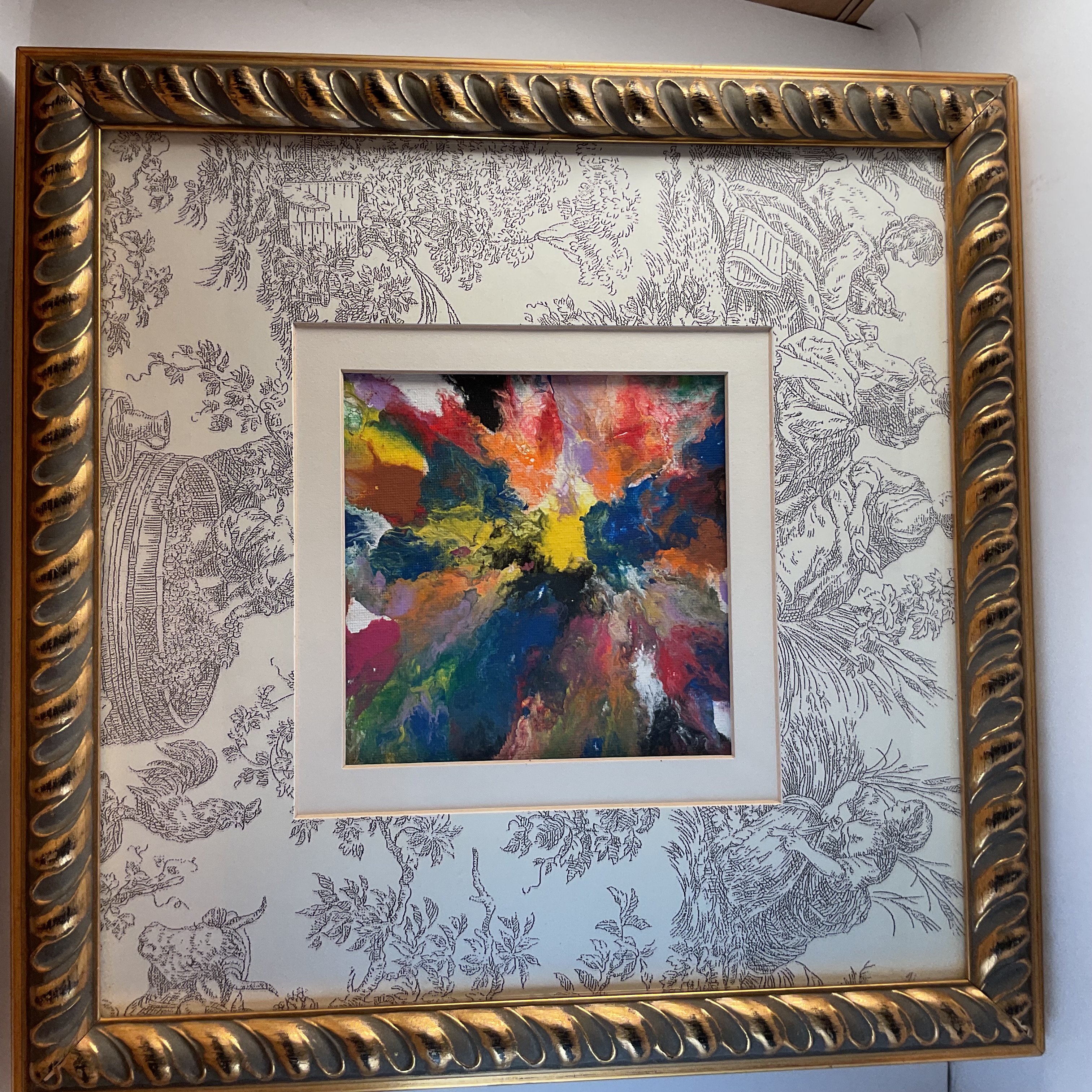 Framed Abstract Painting