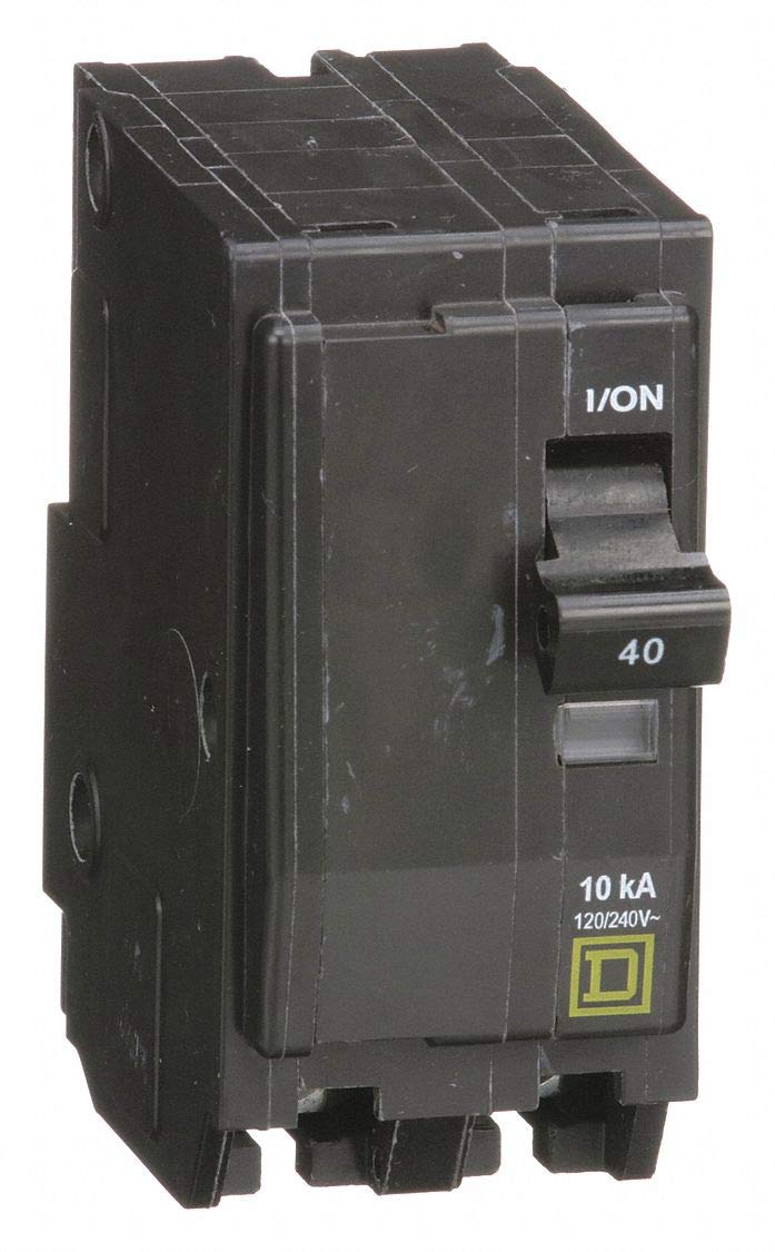 Square D Plug In Circuit Breaker, QO, Number of Poles 2, 40 Amps, 120/240VAC, Standard - QO240