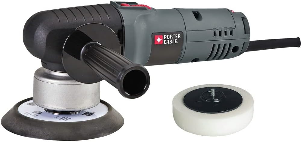 PORTER-CABLE Sander with Polishing Pad, 4.5-Amp, 6-Inch Polisher, 2,500-6,800 OPM, Corded (7346SP)