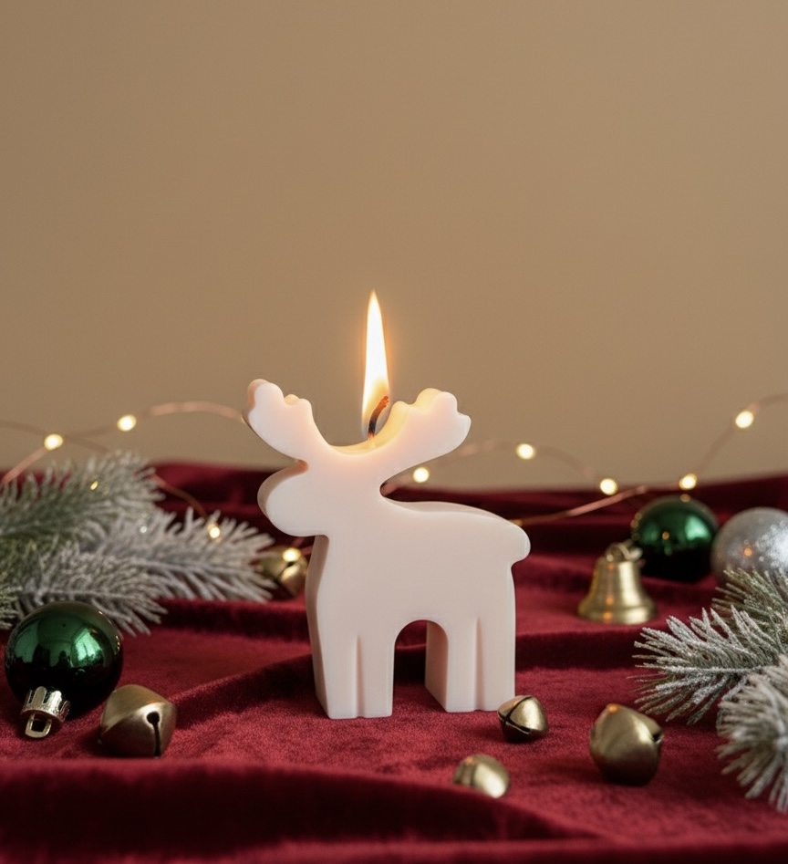 Moose Shaped Candle