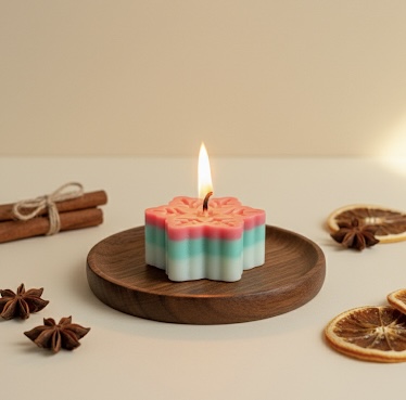 The Christmas Star  Decorative Candle