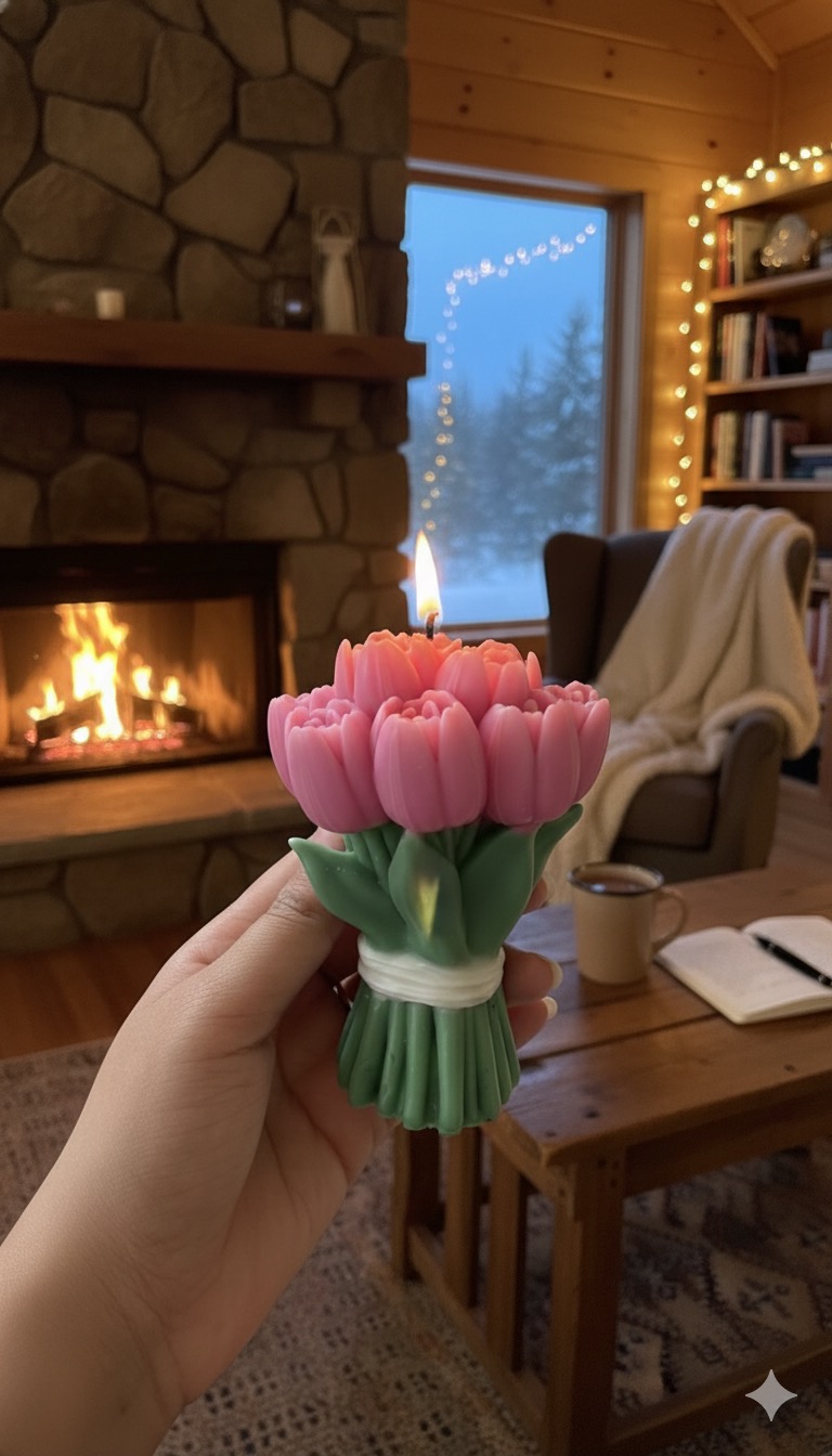 Tulip Bouquet Candle