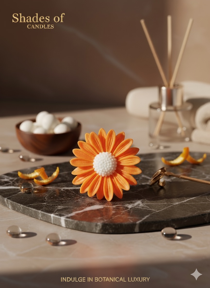 Daisy Flower Candle 