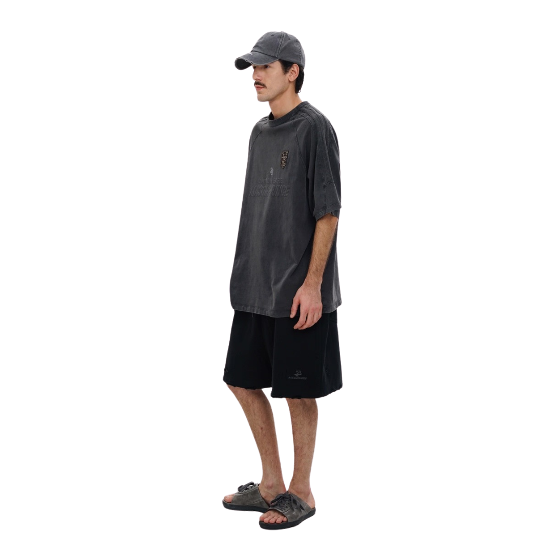 MASONPRINCE 90'S CHAMPIONS LEAGUE STRIPE TEE (GREY)