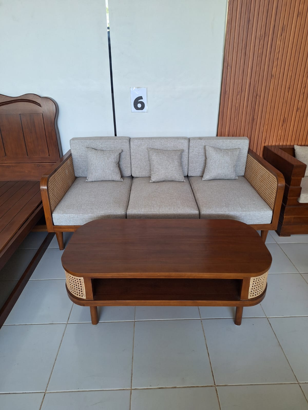 Set sofa  rotan minimalis