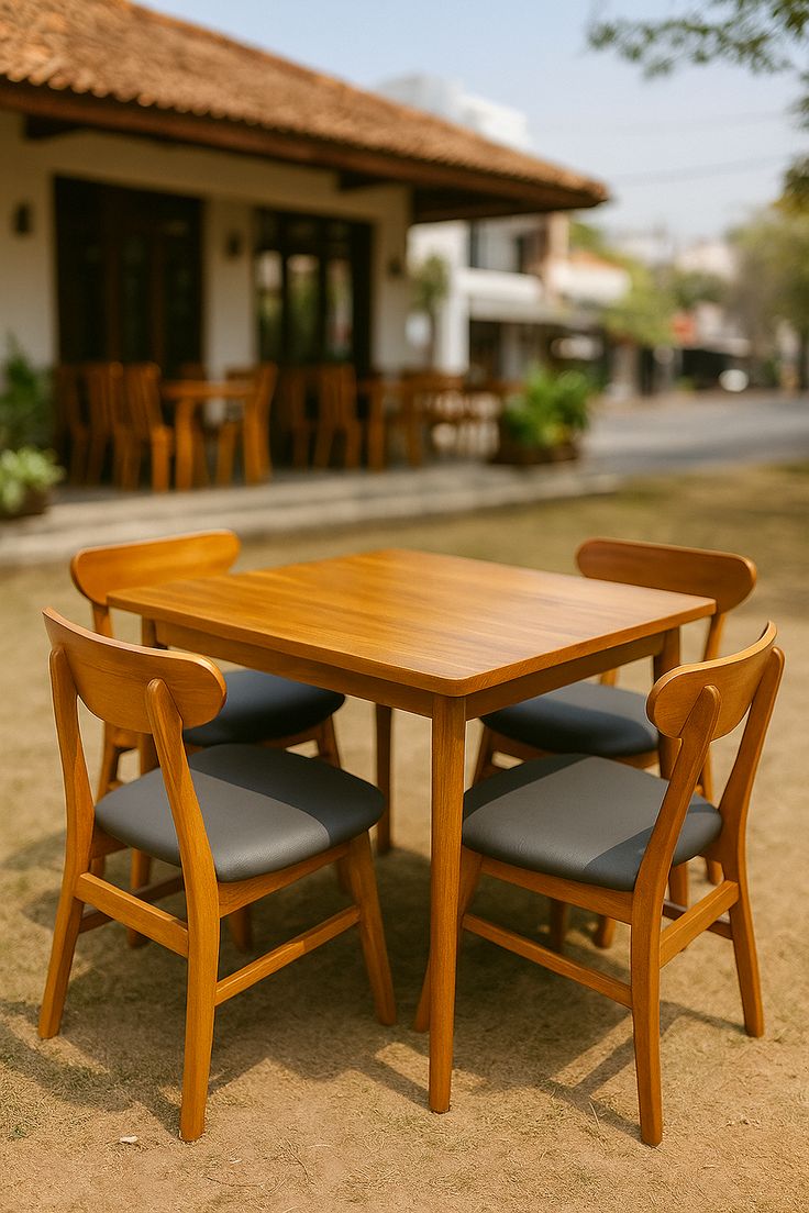 Meja makan ropam set