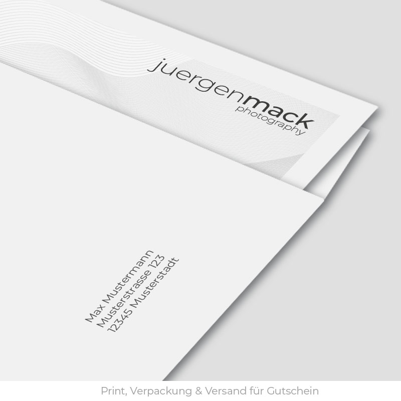 Print, Verpackung & Versand für Geschenk-Gutschein