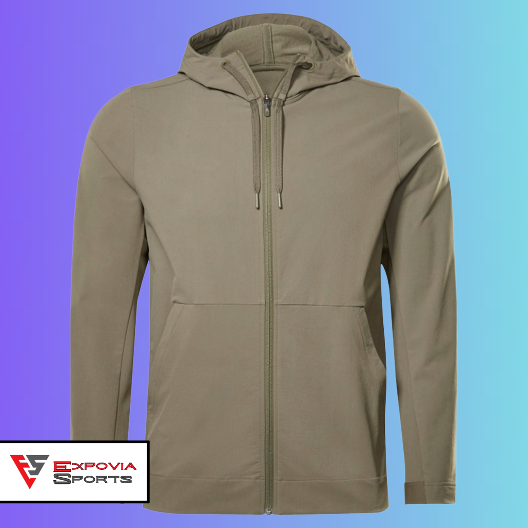 Men's Khaki Athletic Hoodie