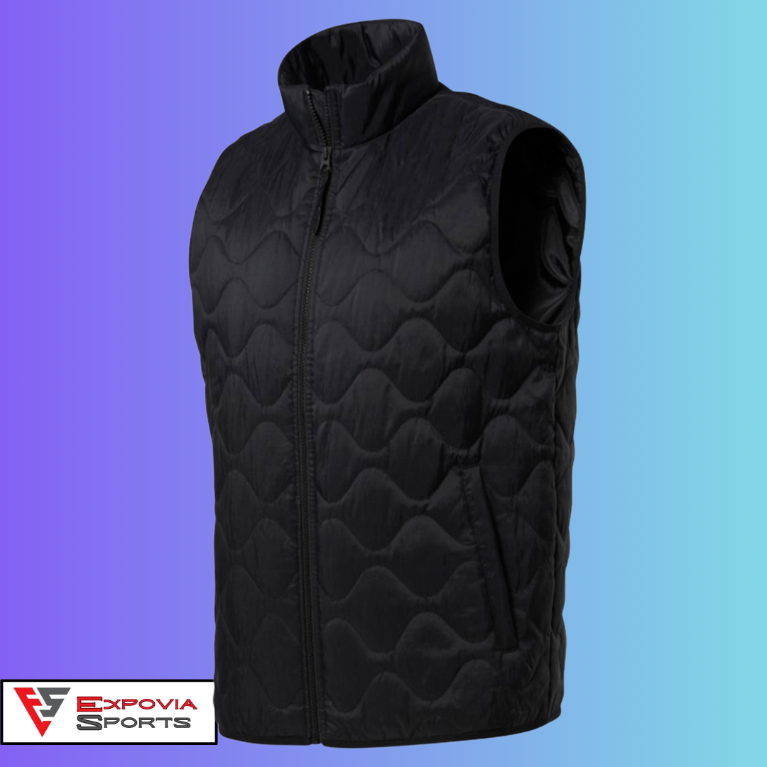 Black Quilted Sports Vest