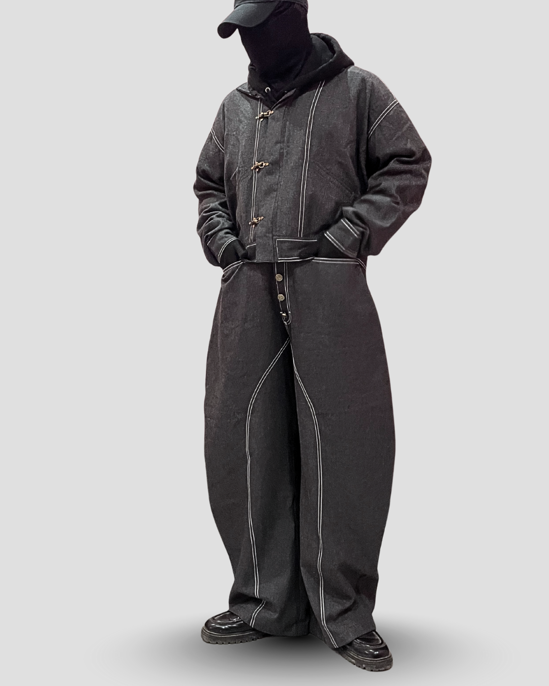 Cotswool Pant - Gray  (Unisex) (Thread Work)