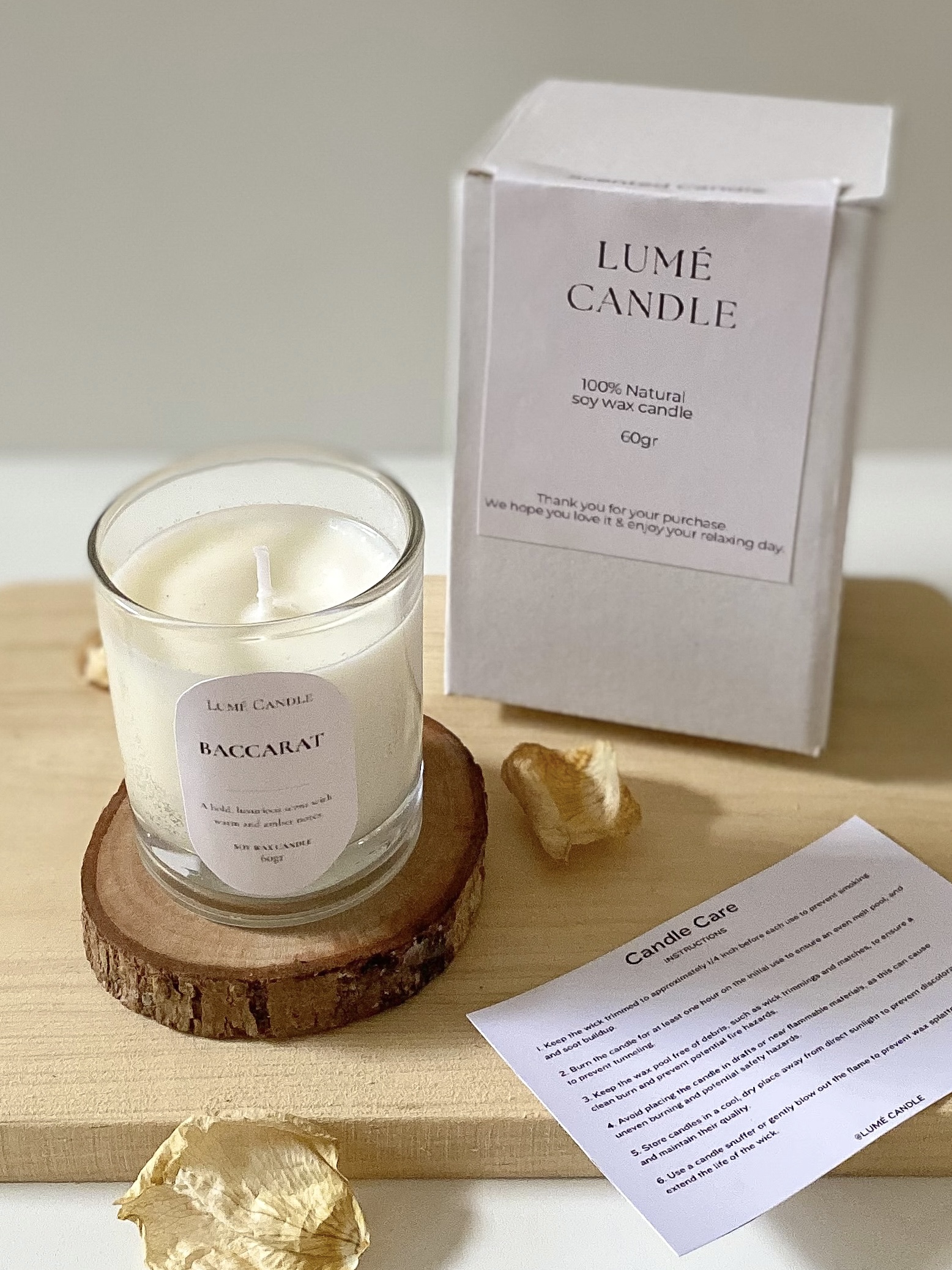 Lumé Candle Baccarat