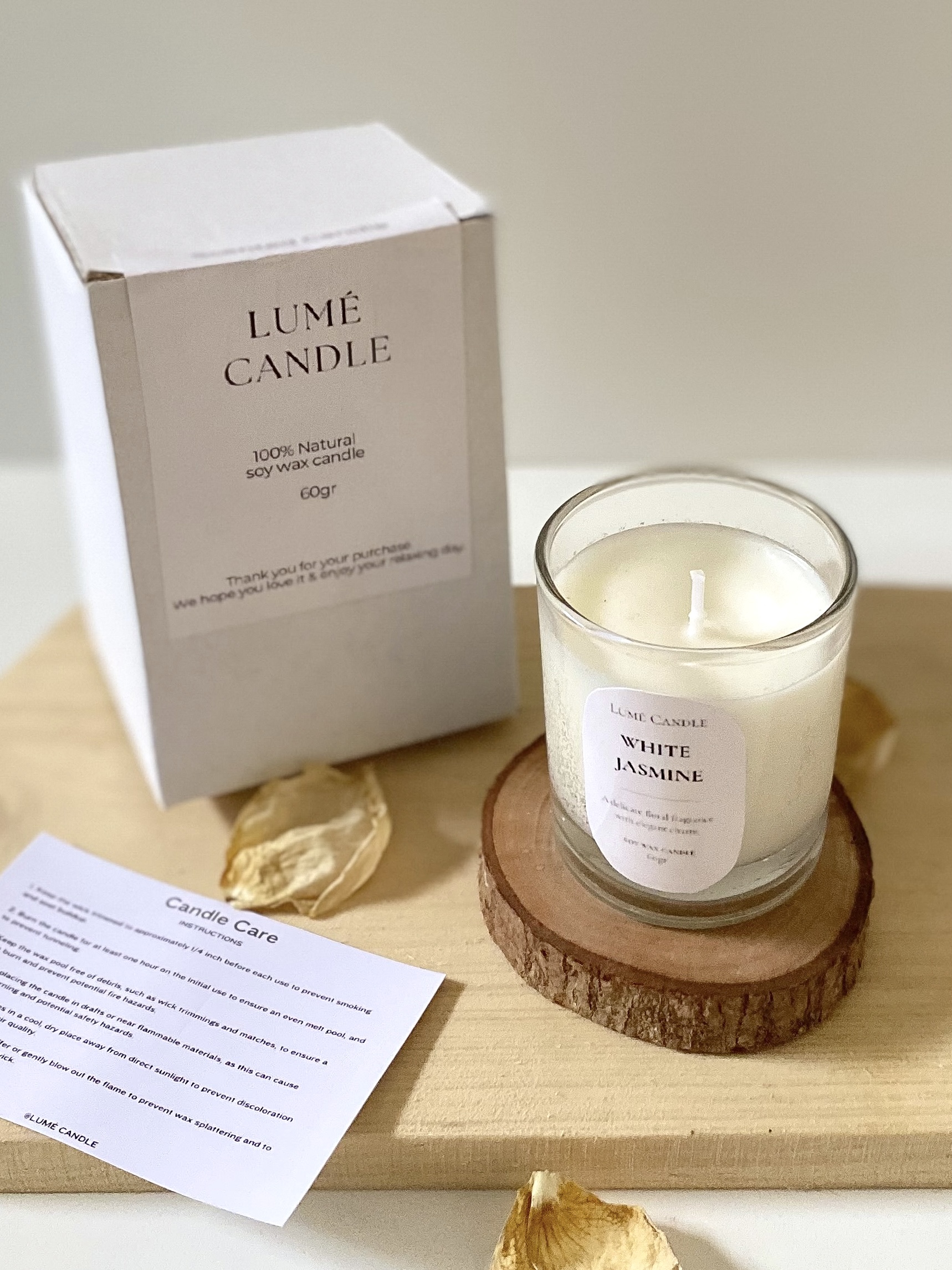 Lumé Candle White Jasmine