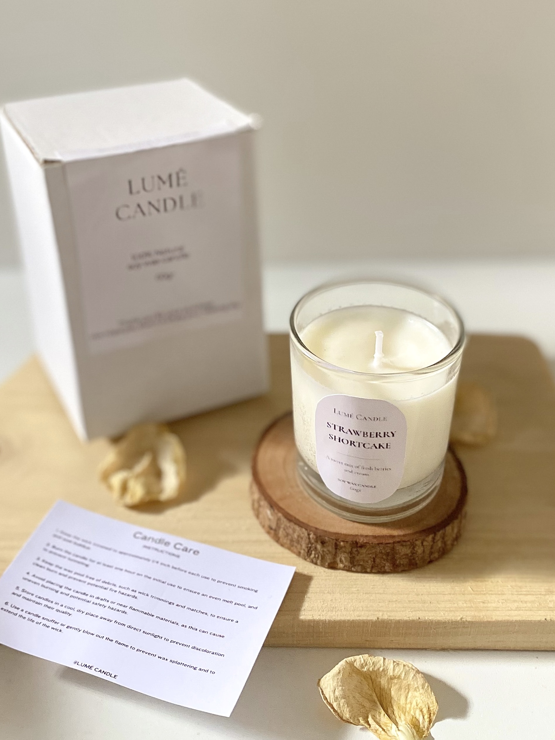 Lumé Candle Strawberry Shortcake
