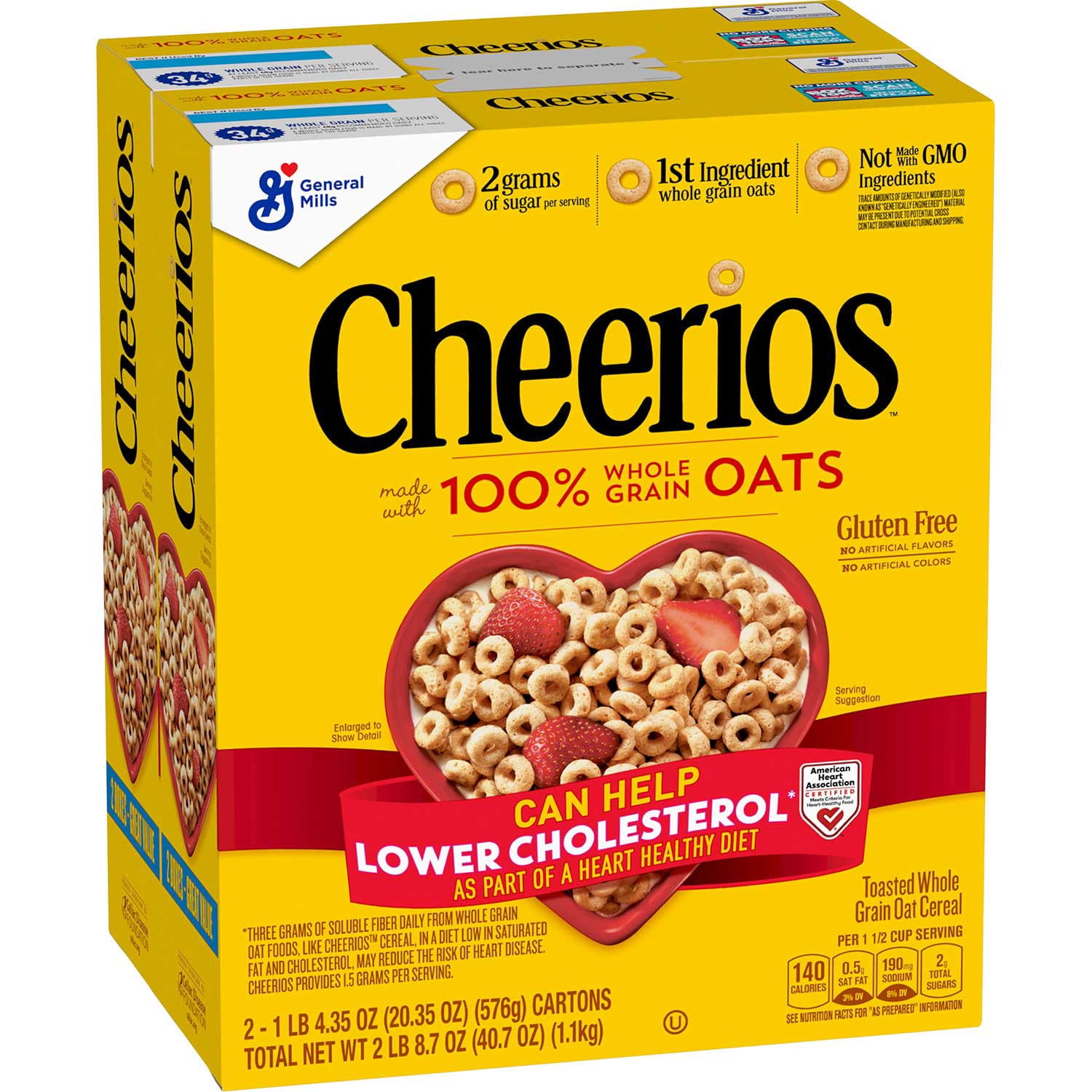 Cheerios Gluten-Free Cold Cereal (20.35 Oz., 2 Pk.)