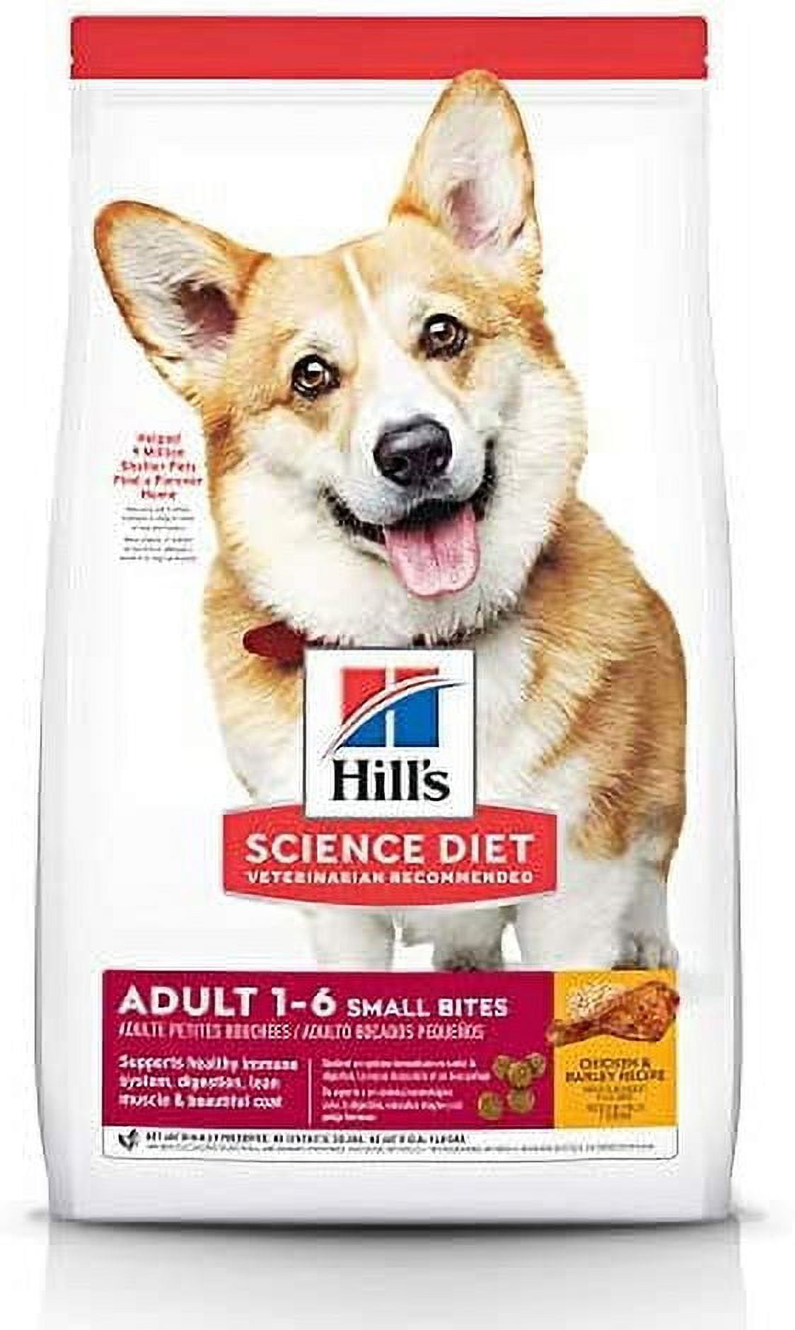 Hill's Science Diet Dry Dog Food, Adult, Small Bites, Chicken & Barley Recipe, 5 lb. Bag