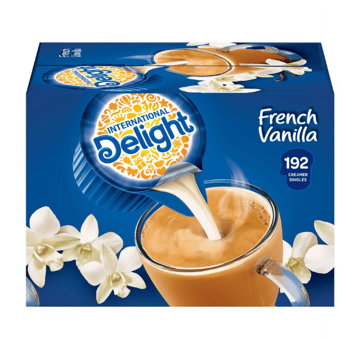 International Delight Coffee Creamer Singles, French Vanilla, 192 Count
