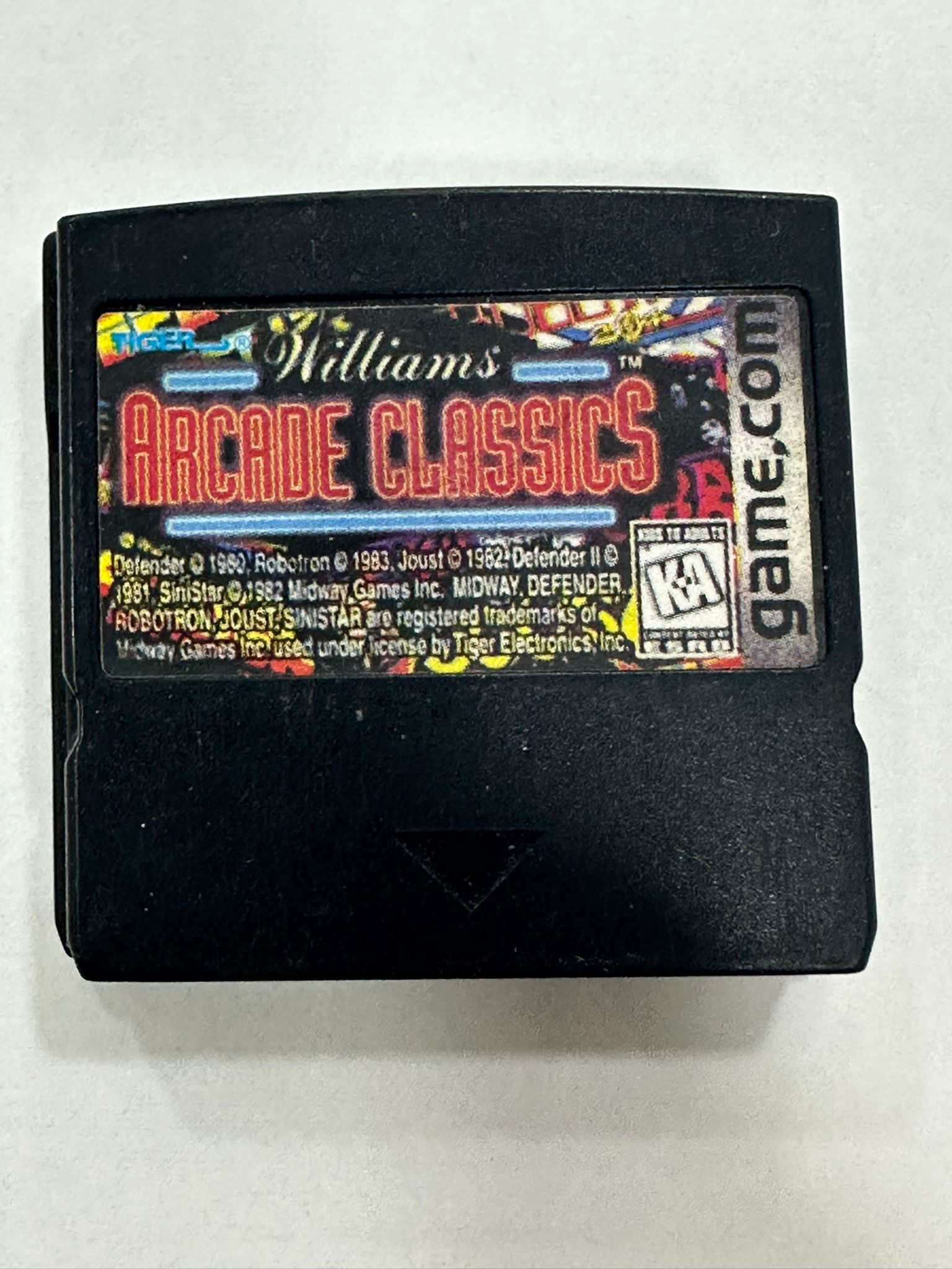Cartucho Williams Arcade Classics Game.com