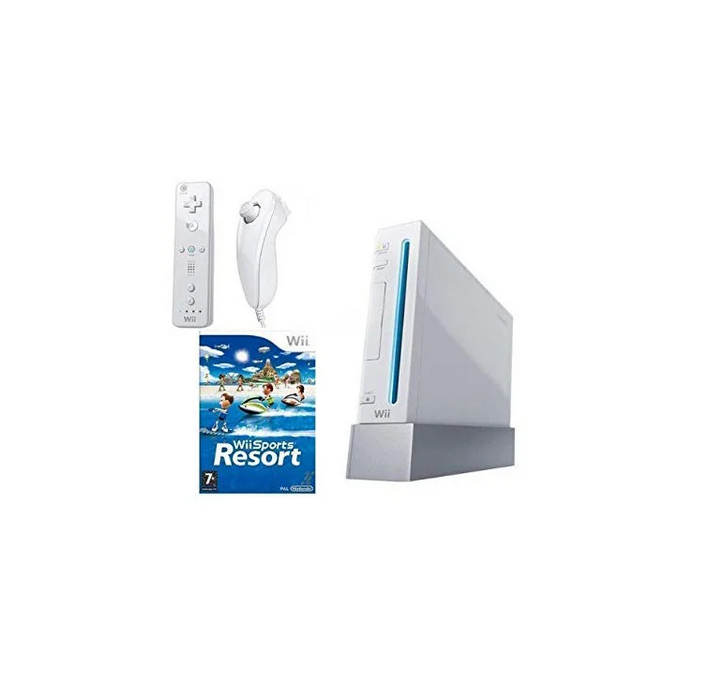 Pack: Wii + Wii Remote & Nunchuk + Wii Sports Resort