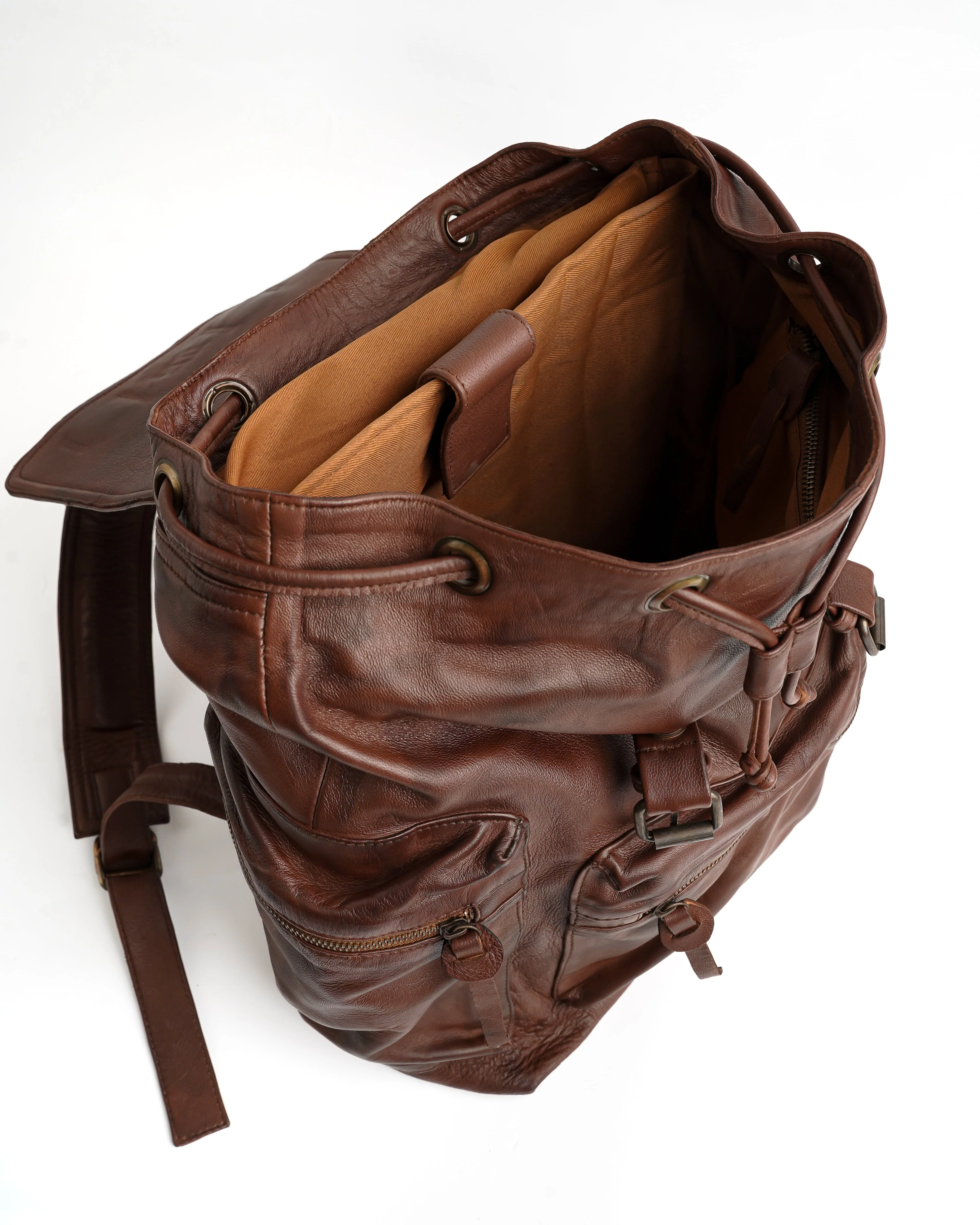 Vintage Leather Backpack