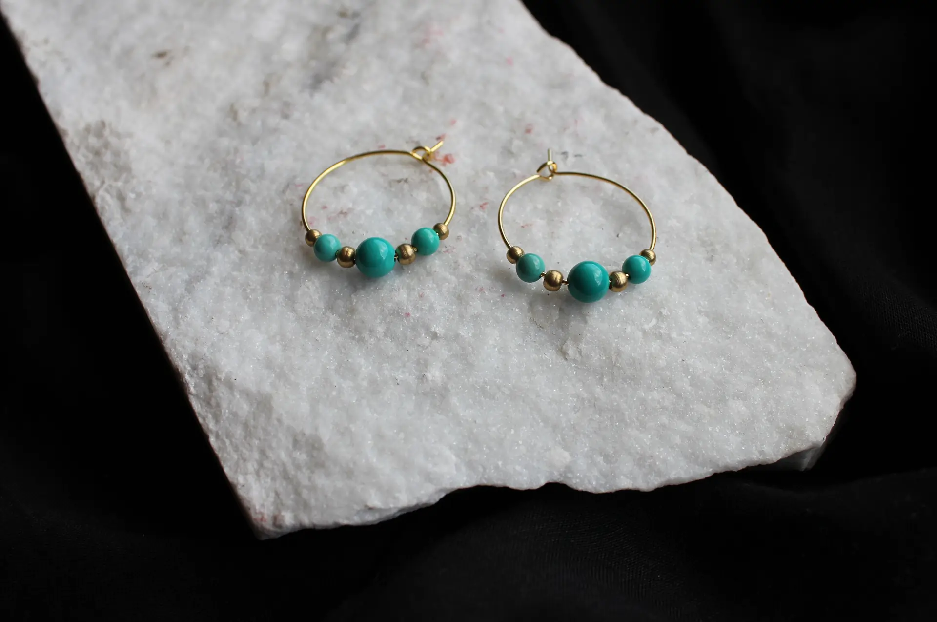 Ohrringe türkis gold