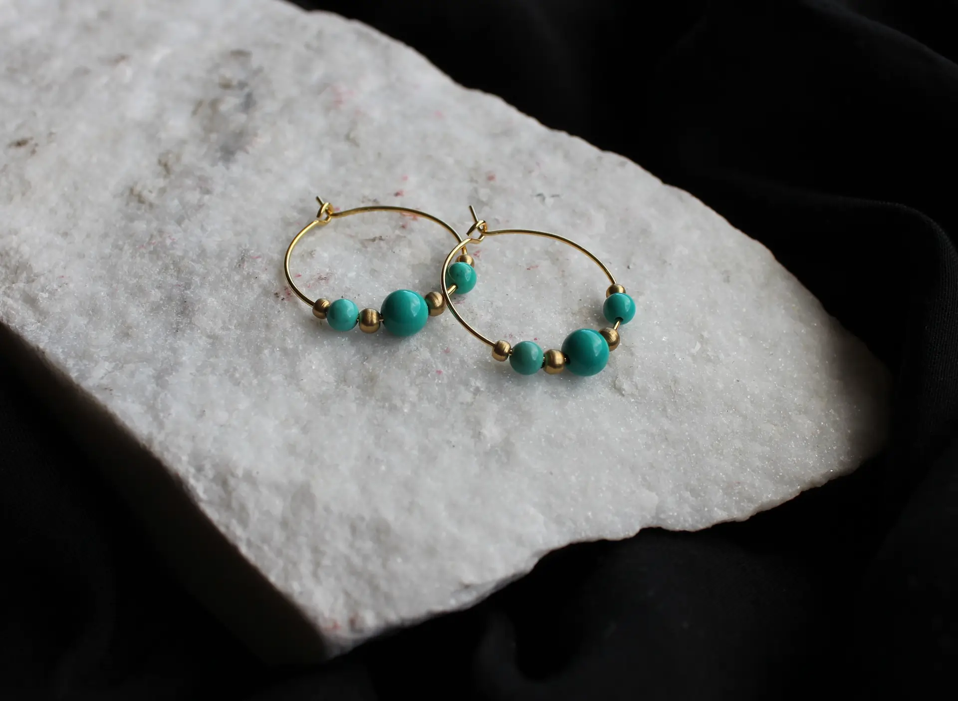 Ohrringe türkis gold