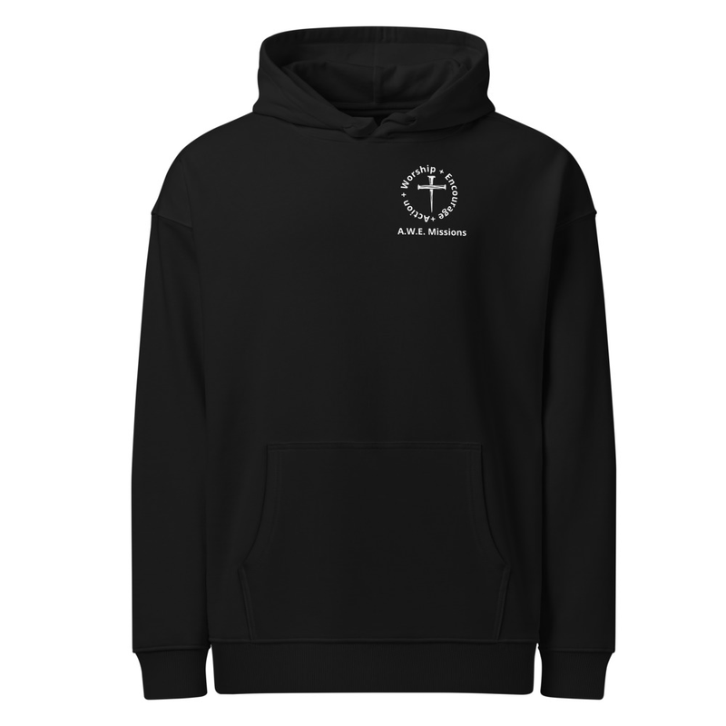 Unisex organic relaxed hoodie - awemissions