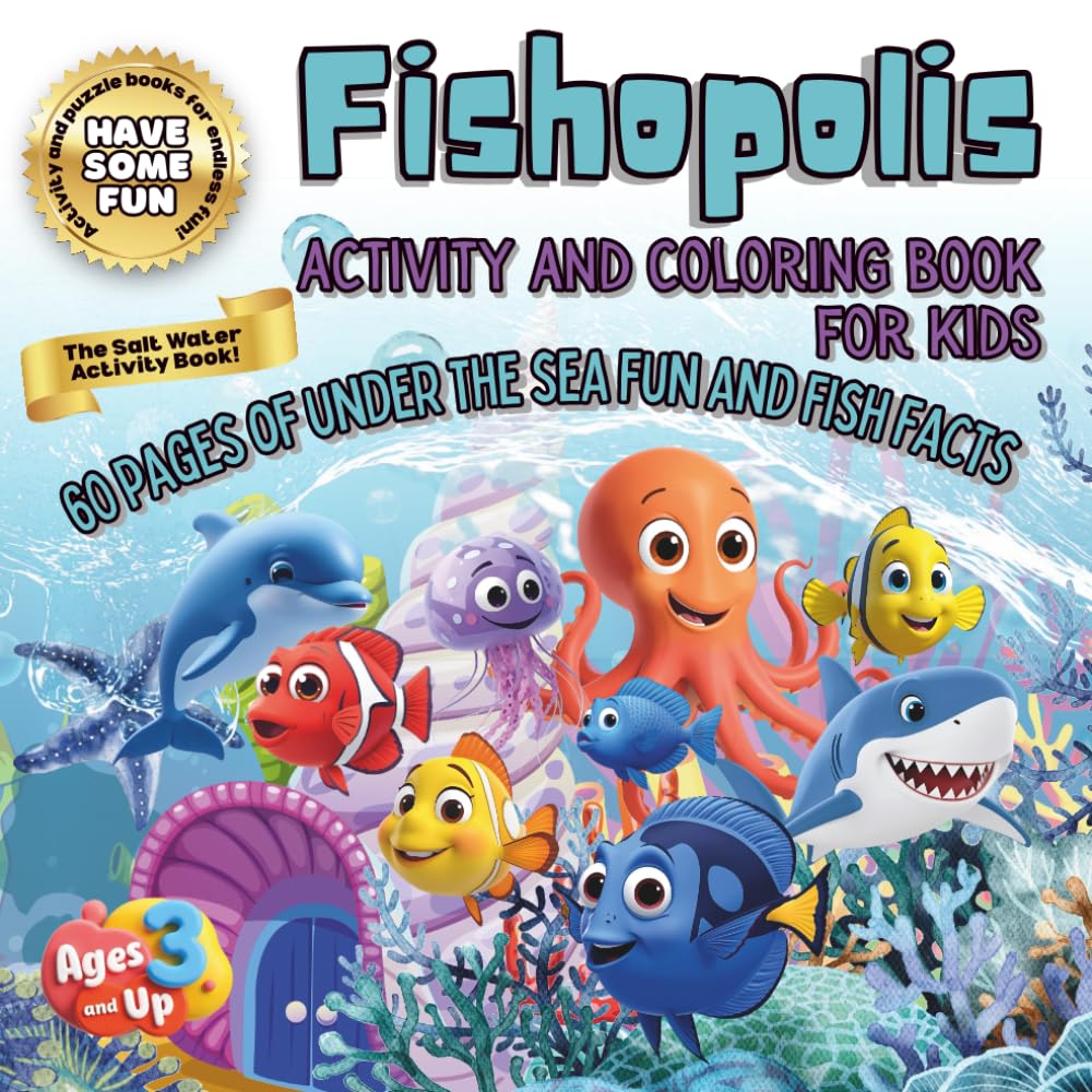 Fishopolis Activity Book for Kids
