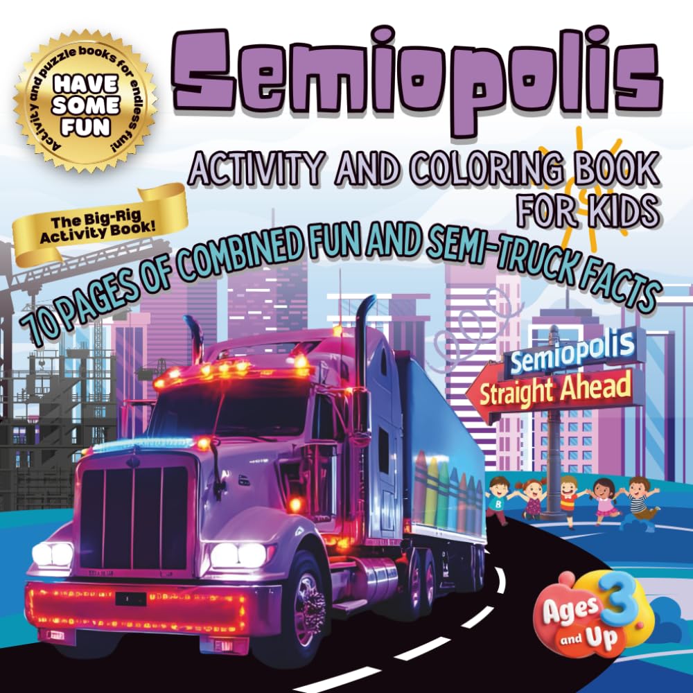 Semiopolis Activity and Coloring Book for Kids