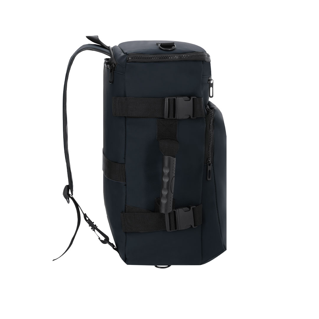 Mochila com três modalidades de transporte