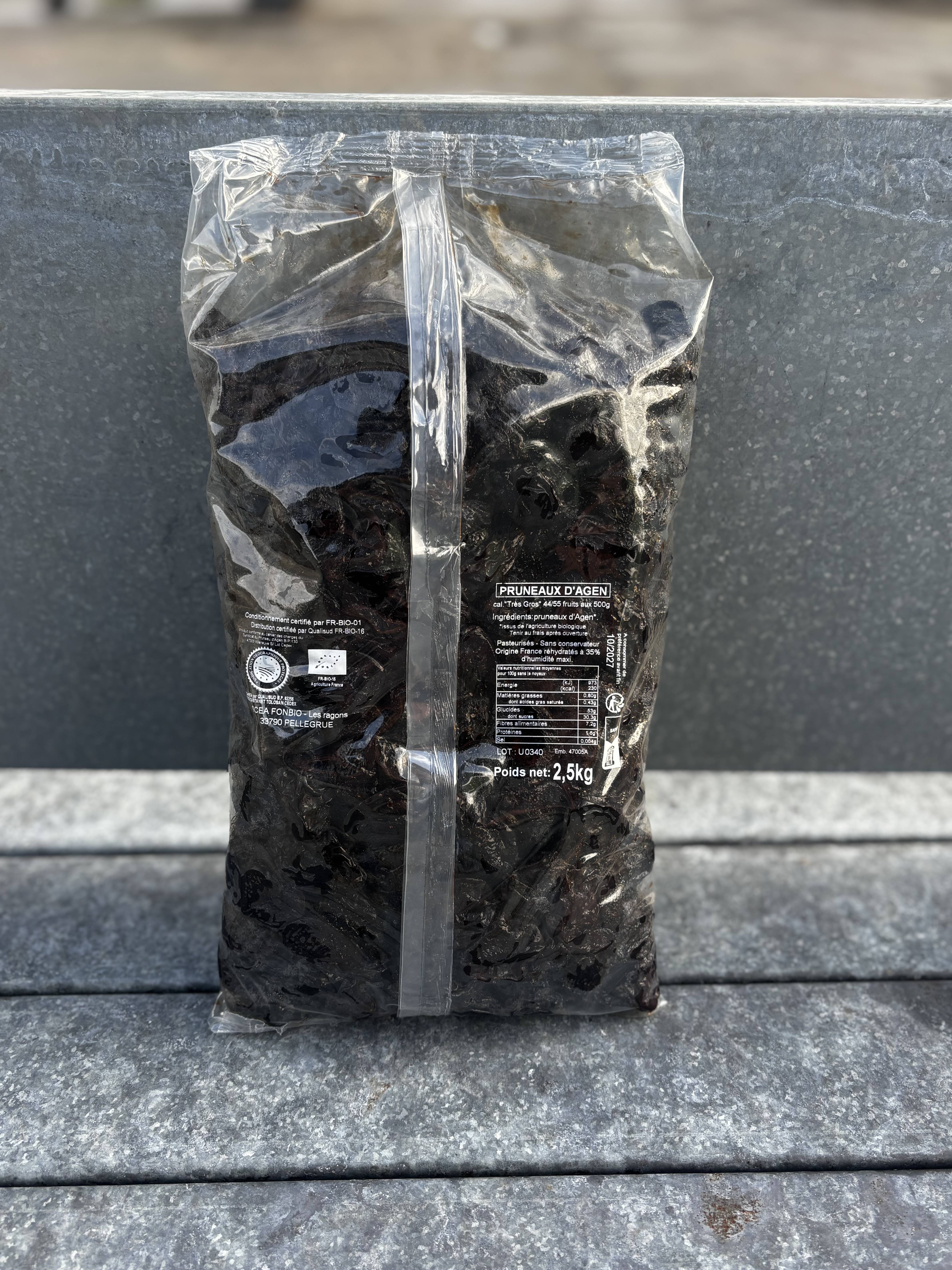 Pruneaux moelleux 2,5kg