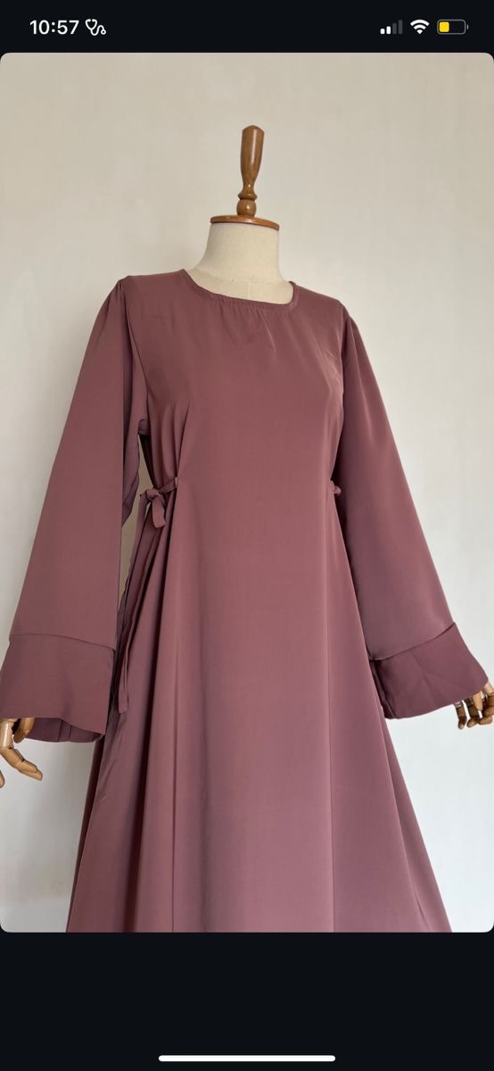 Elegant Mauve Maxi Dress