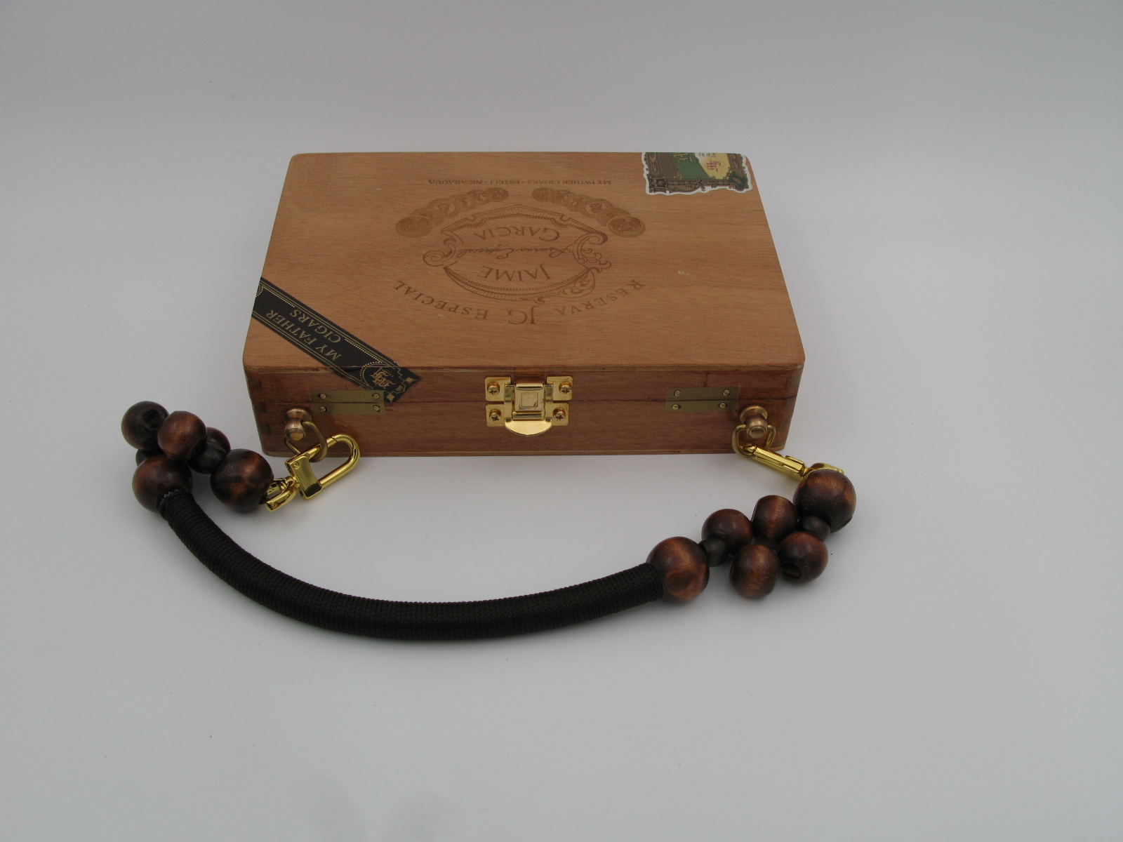 Wooden Cigar Box Handbag