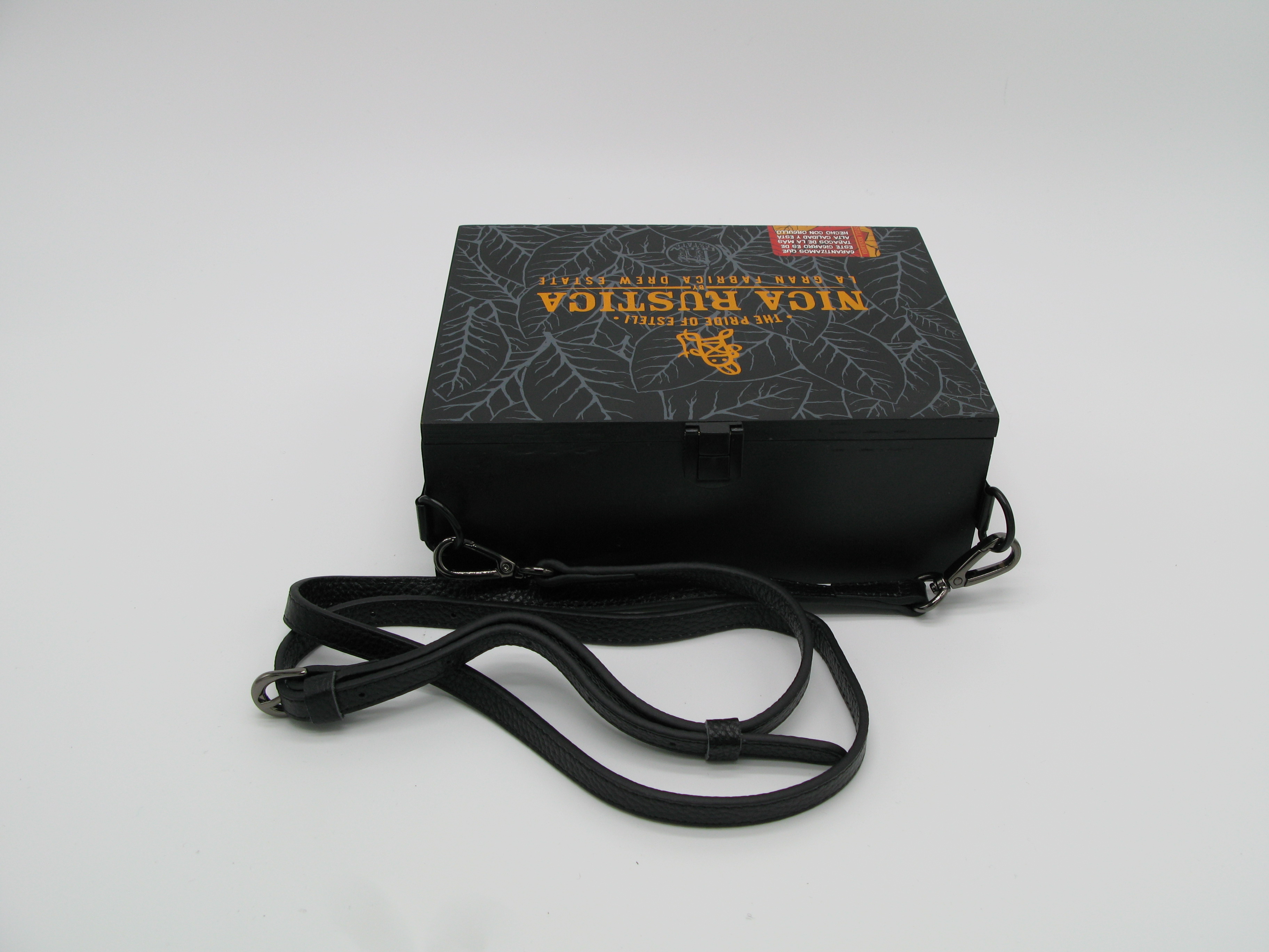 Nica Rustica Black Wooden Shoulder Box