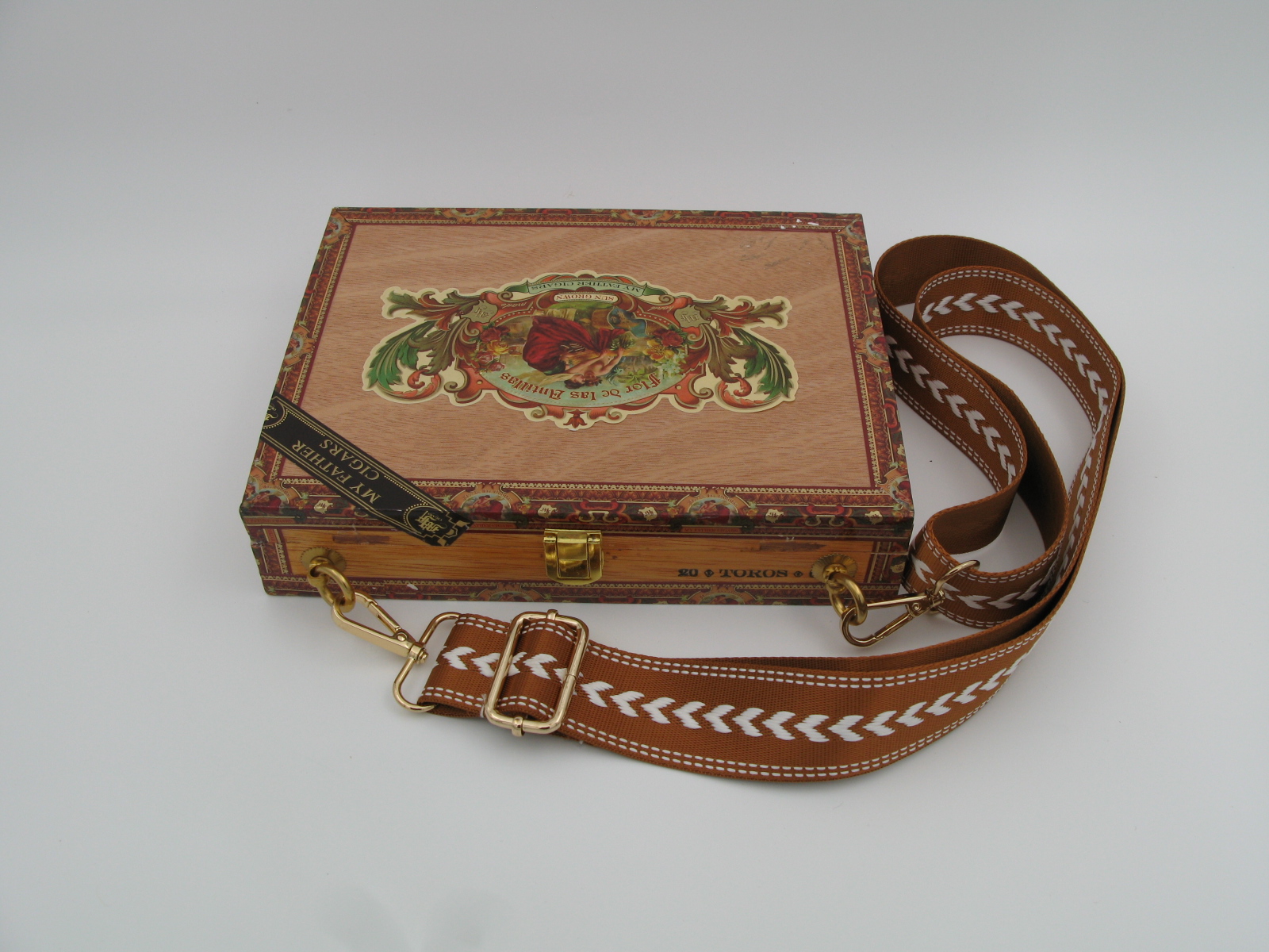 Wooden Cigar Box Purse