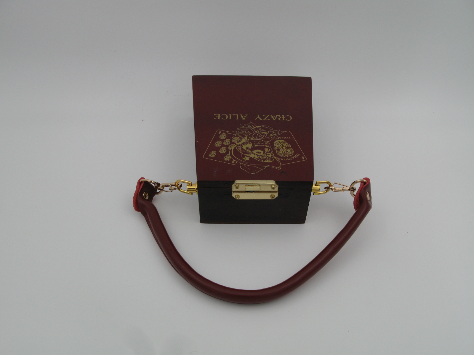 Crazy Alice Wooden Box Purse