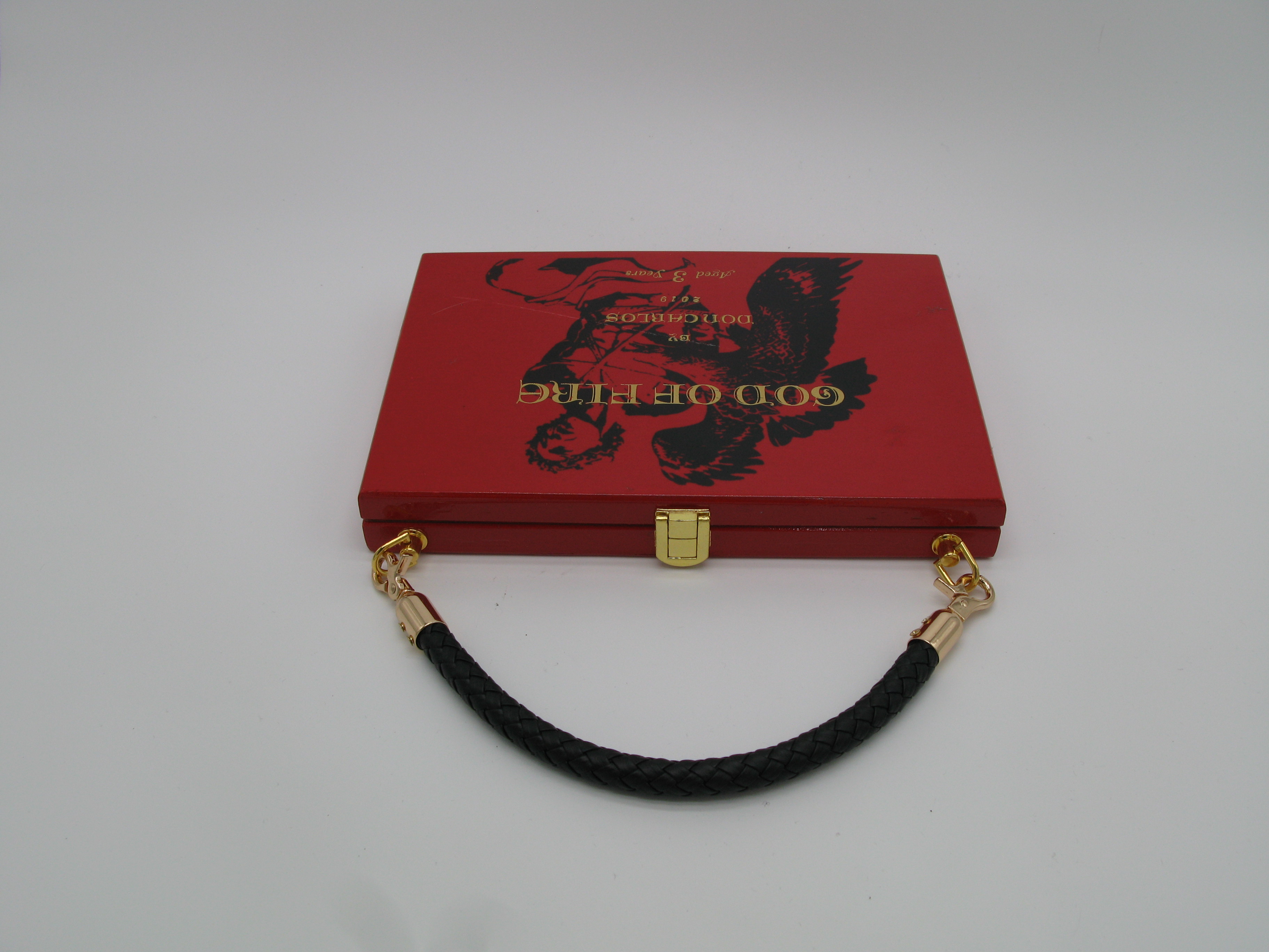 Red Artistic Clutch Bag