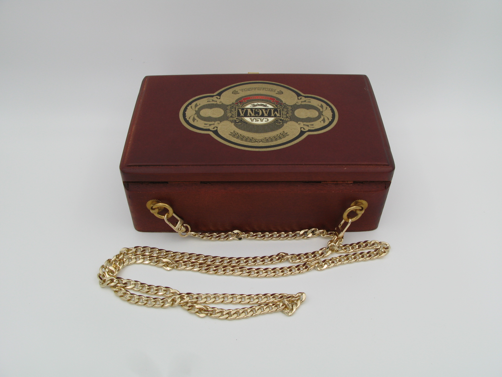 Wooden Cigar Box Purse