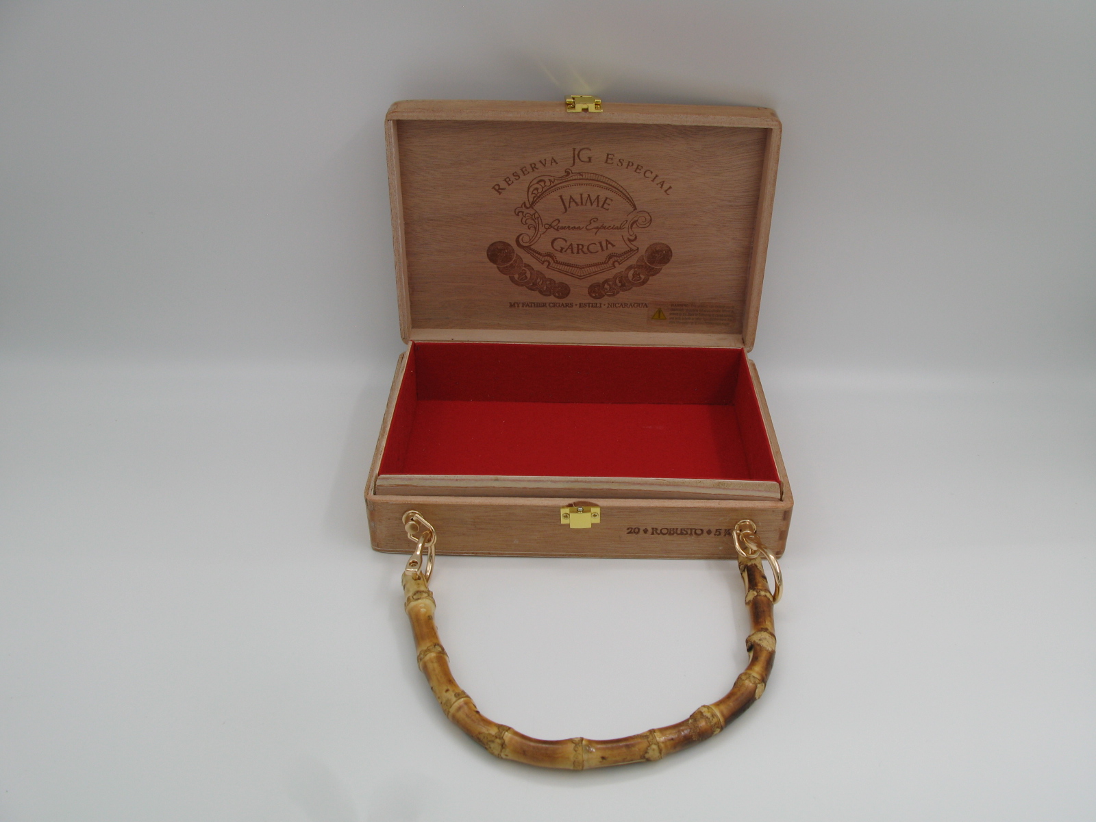 Jamie Garcia Wooden Cigar Box Purse