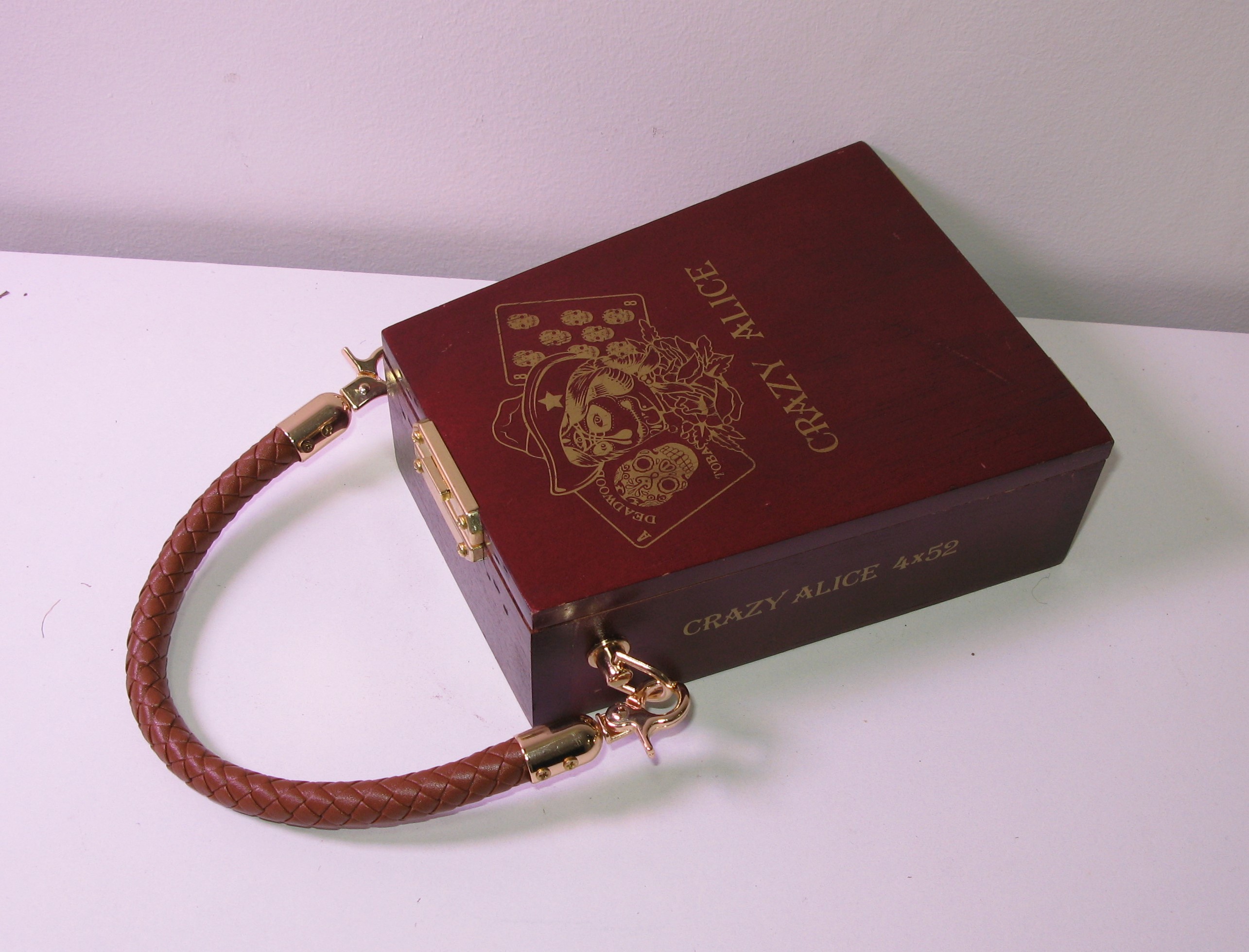 Crazy Alice Wooden Handbag