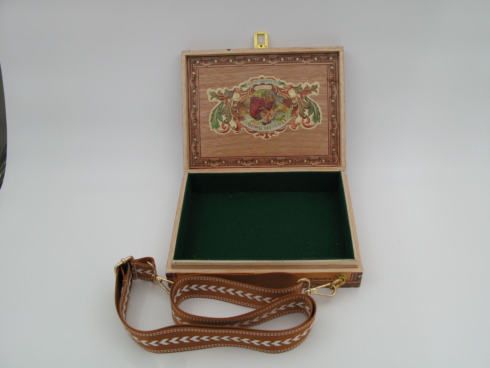 Wooden Cigar Box Purse