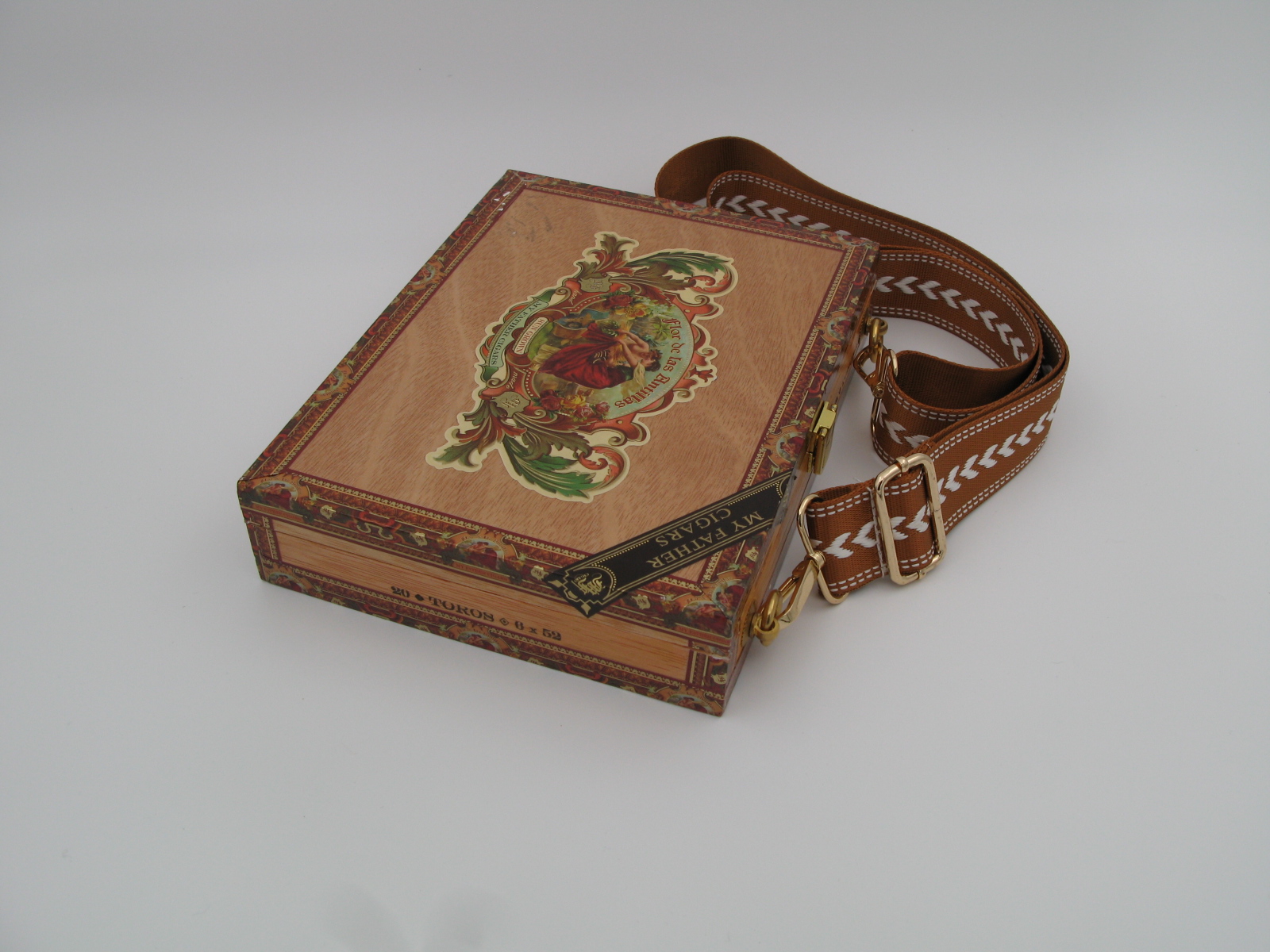 Wooden Cigar Box Purse